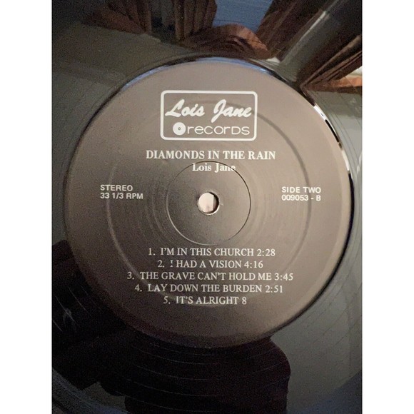 Lois Jane Diamonds In The Rain LP 009053 EX Private Label Shrink - Picture 7 of 7